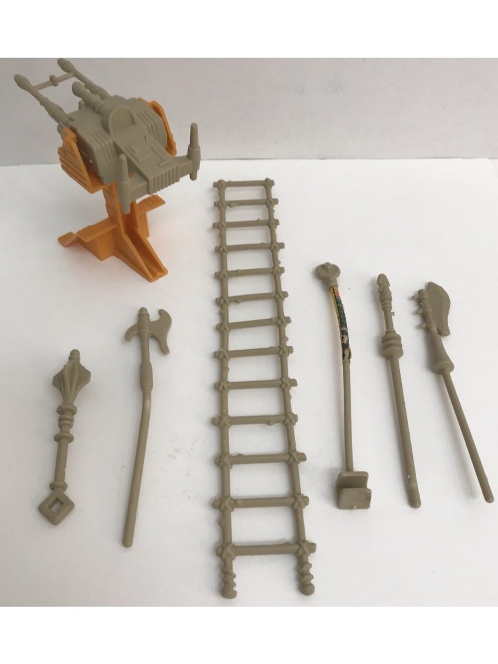 Castle Grayskull He-Man MOTU Parts Weapons Ladder Cannon Lot Vintage Mattel